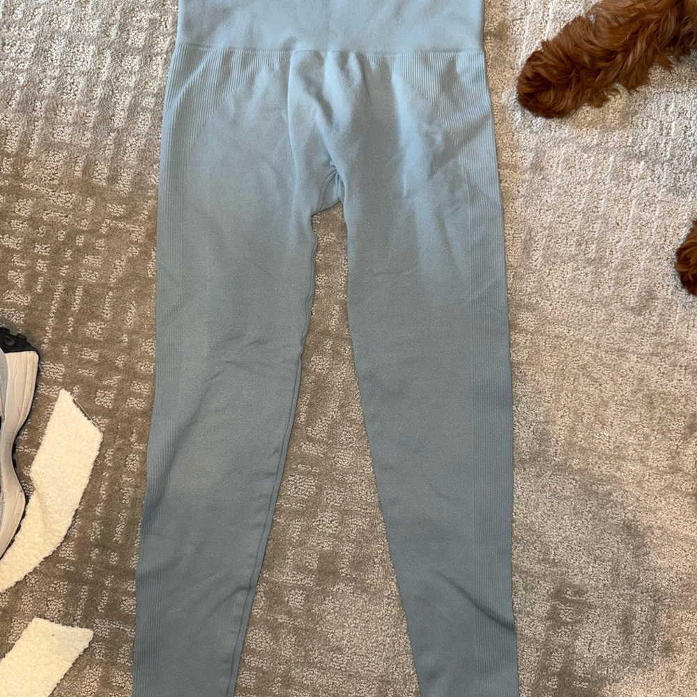 SET Active Blue Leggings High Waist Seamless